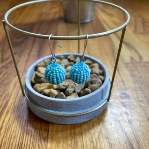❤️ NWT Aqua beaded fishhook earrings- Host Pick! ❤️